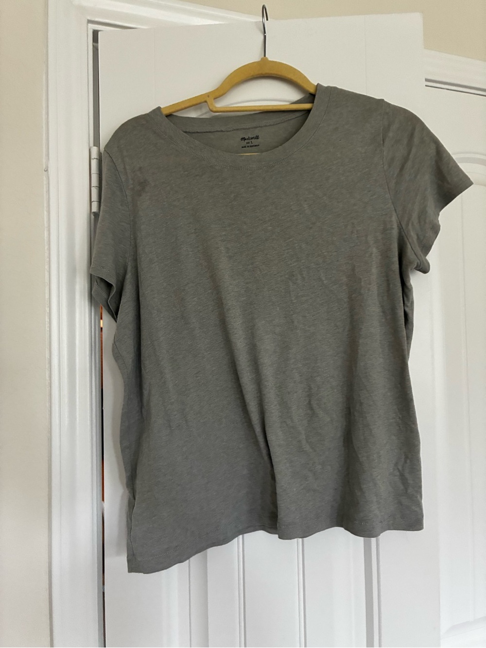 Madewell Short Sleeve Crewneck Tee — Heather Gray